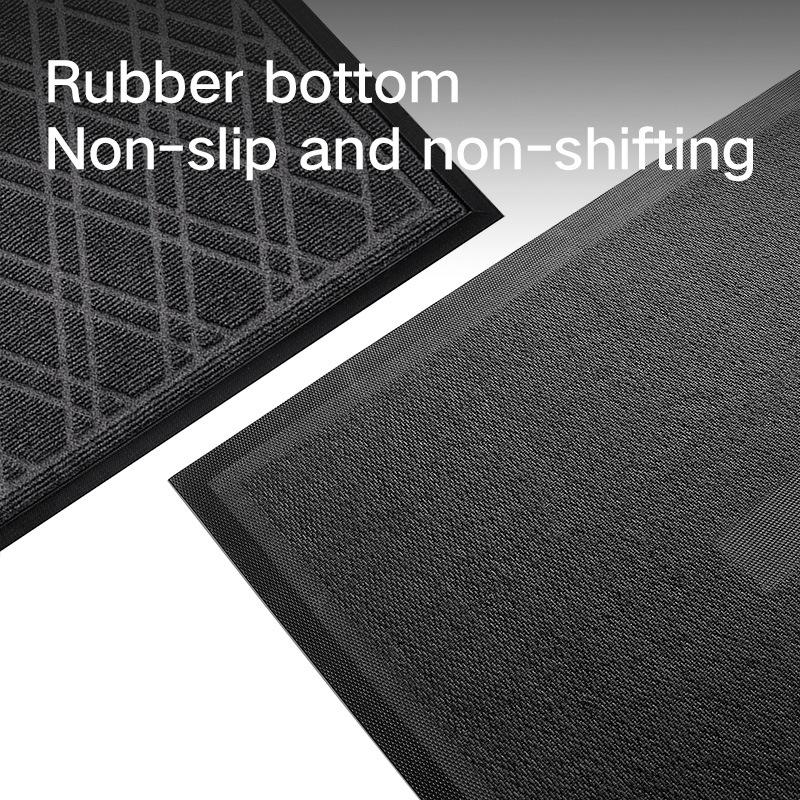 Nordic Wind Rubber Entry Door Floor Mat Household Entryway Easy To Take Care of Foot Mat Commercial Door Sand Scraping Dust Mat