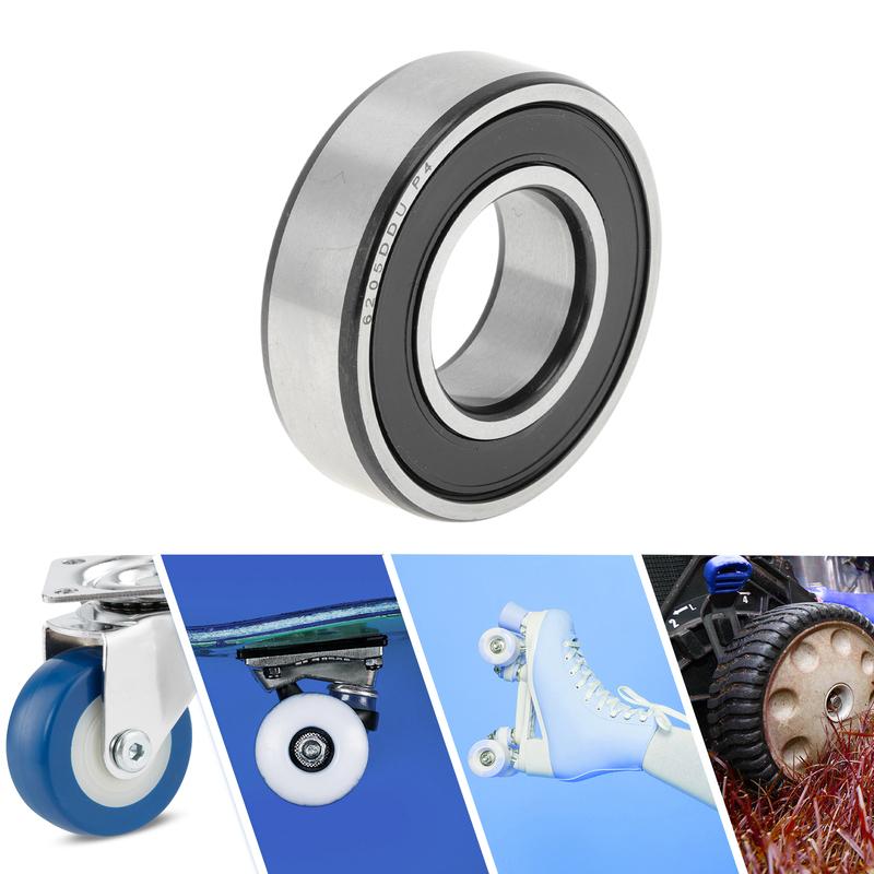Motoforti 6205DDU Deep Groove Ball Bearings 25x52x15mm P4 Double Rubber Seal Lubricated Bearings Car Scooter Skateboard Wheel
