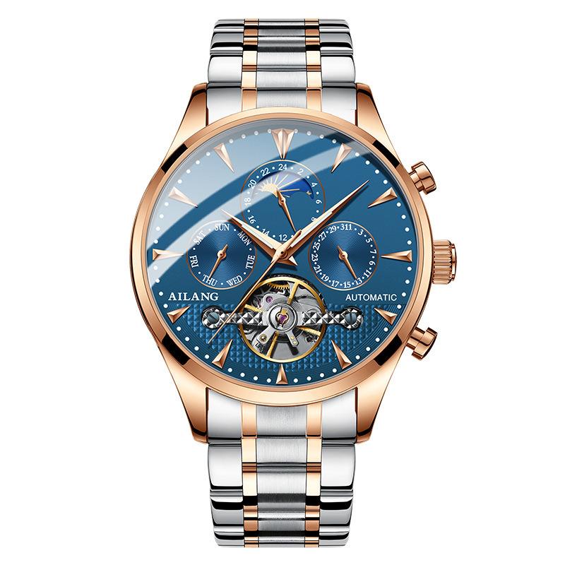 AILANG Новые часы Мужские механические часы Студенческие полностью автоматические механические мужские часы