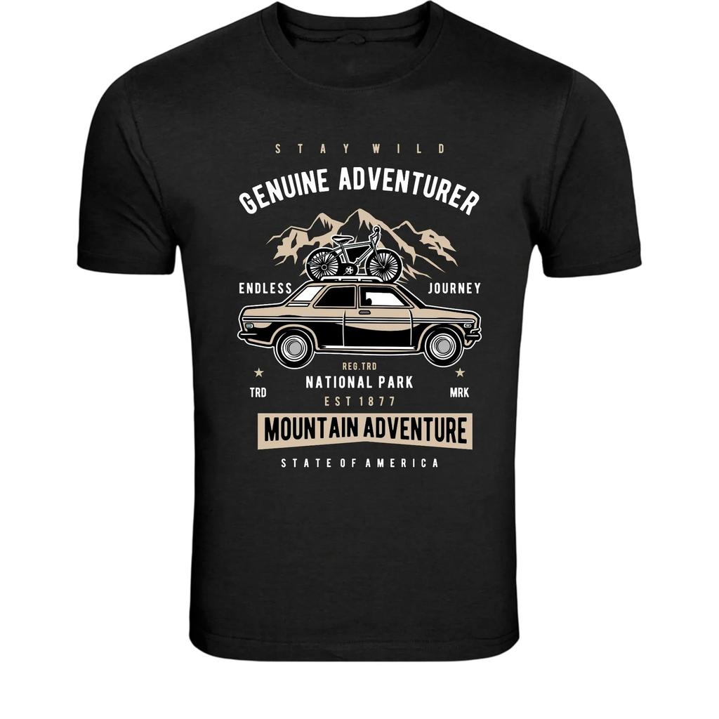Genuine Adventurer Mountain Adventure T-Shirt - Outdoor Travel