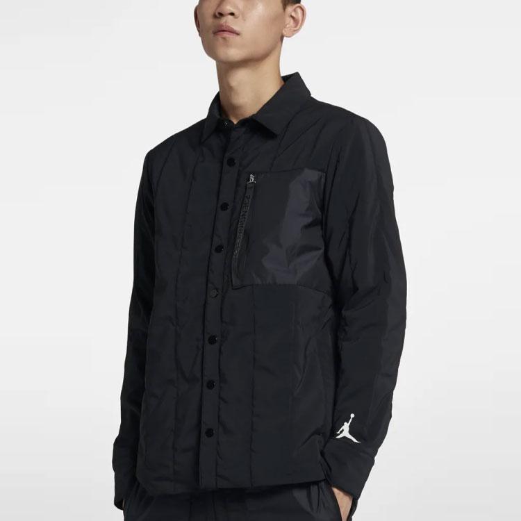 Air Jordan 23 Engineered Space Cotton Coach Jacket Men Outerwear Black AJ1053-010