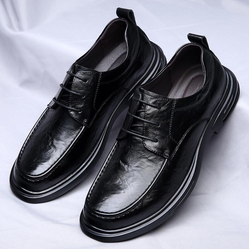 Мода 2024 года, натуральная кожа, мягкая подошва, обувь для мужчин, деловая обувь для мужчин, брендовая обувь, мужская повседневная обувь, классика