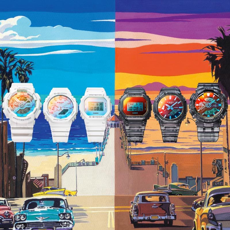 Casio Мужские часы G-SHOCK на полимерном ремешке, водозащита 200 м, ударопрочные, с будильником, кварцевые, DW-5600TL-7