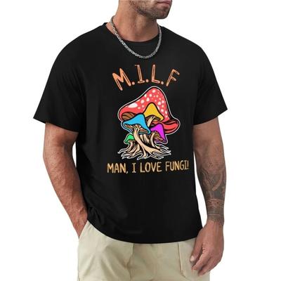 Футболка Milf Man I Love fungi - Mushroom - Fungi - Forest эстетическая одежда винтажная одежда простые мужские хлопковые футболки