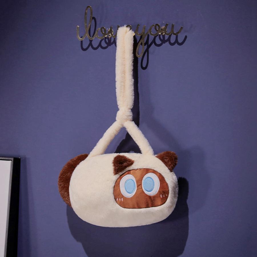 Мягкий плюшевый рюкзак с изображением кота Kawaii Black Cat Plusie Toy Doll Женская модная сумка через плечо Сумки на плечо для детей Школьная сумка для детей Подарок