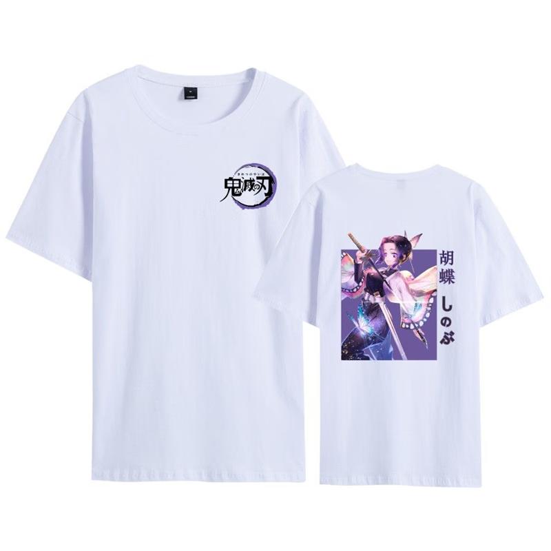 Хлопковая футболка оверсайз с принтом из аниме Клинок, рассекающий демонов, для мужчин и женщин, удобная, универсальная, уличная, Y2K, летний тренд, Харадзюку