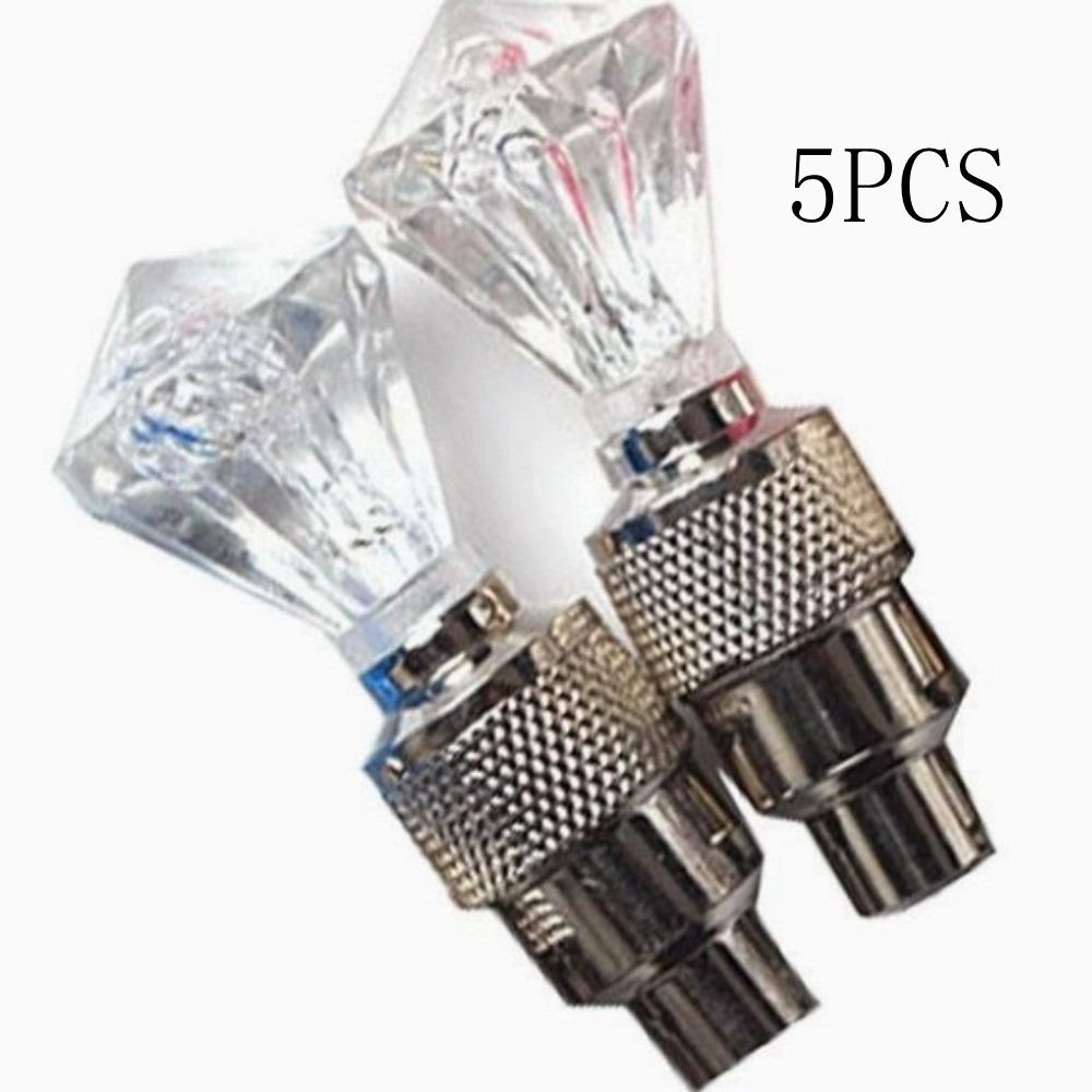 Practical Bike Wheel Light Waterproof Tire Valve Caps Lantern Lamp LED Light Night Riding