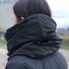 Модный объемный унисекс шарф-снуд с символом бесконечности, водонепроницаемый, ветрозащитный, головной платок, стеганый шарф с капюшоном, огромный зимний шарф для шеи