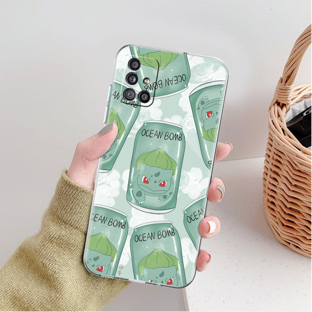 Аниме Прозрачный чехол Покемон для Samsung Galaxy A52 A12 A51 A32 A21s A71 A32 A22 50 A70 A31 A72 5G Чехол для телефона