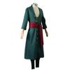 Roronoas Cosplay Costume Anime Kimono Robe Zoro Cloak Uniform Halloween Outfits With Earrings For Comic Con