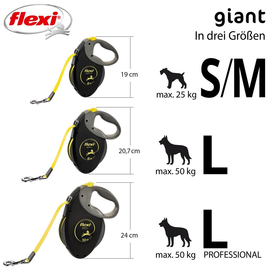 Flexi Giant Tape L 10m Professional Genuine Japanese Product (Under 50kg) [Dog Leash]