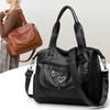 Tote Bag Commuter Women's Large Capacity Handbag Soft Leather Shoulder Bag