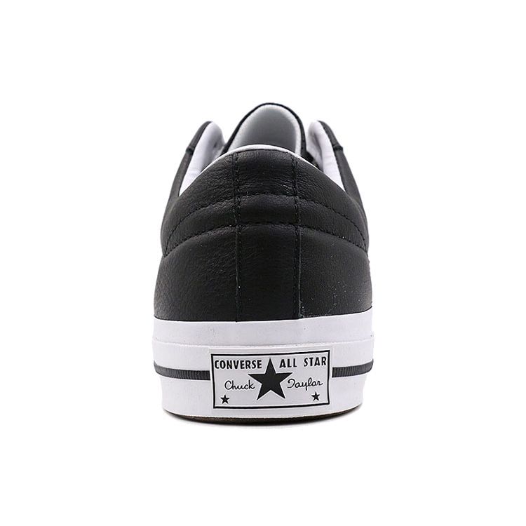 Converse Кеды One Star OX Удобные Легкие Кожаные Низкие Кеды Унисекс Черные 158465C