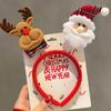 2024 New Year Christmas Hair Bands Cute Deer Horn Santa Claus Tree Headwear Hair Accessories For  Xmas Gifts Party Supplies