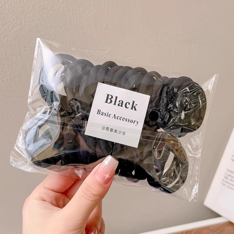 50Pcs Colorful Elastic Hair Ties for Women Ponytail Hold Scrunchie Rubber Band Basic Nylon Hair Bands Girls Hair Accessories