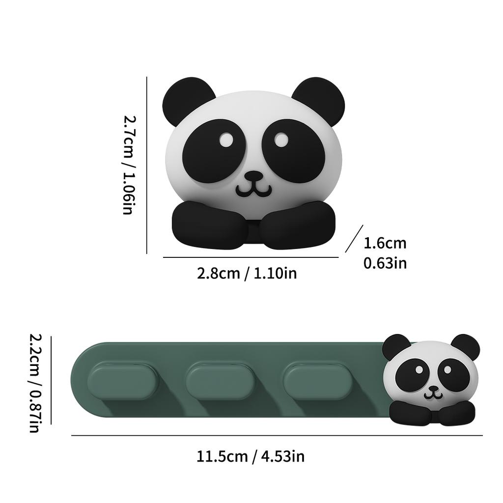 Cute Desktop Cable Organizer Holder Winder Clips Desk Self-Adhesive Mobile Phone Data Cable Management Wire Cord Holder