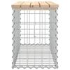 VidaXL Design Gabion Garden Bench 83x31.5x42cm Solid Pine Wood 834347