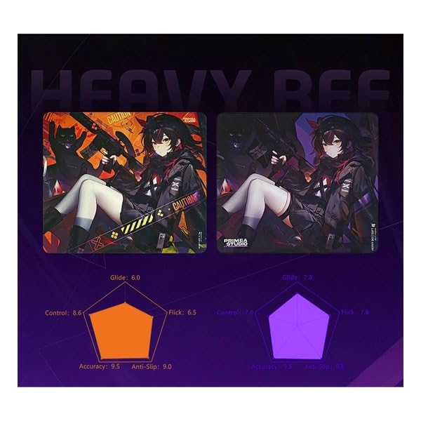 Игровая мышь Heavy Bee Soft XLS Японский авторизованный дистрибьютор Гарантия включена X-Raypad P.CHEN - (500x500 мм) Подушечка, Ткань,