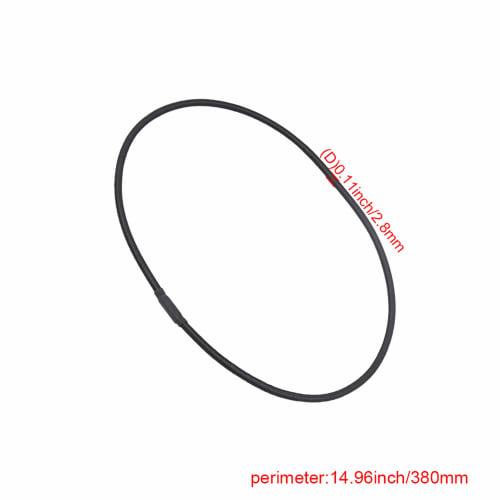 Yibuy 5-Pack Microphone Shock Mount Elastic Bands, Anti-Aging Rubber Bands, Black, Circumference: Approx. 52cm, Diameter: 0.3cm