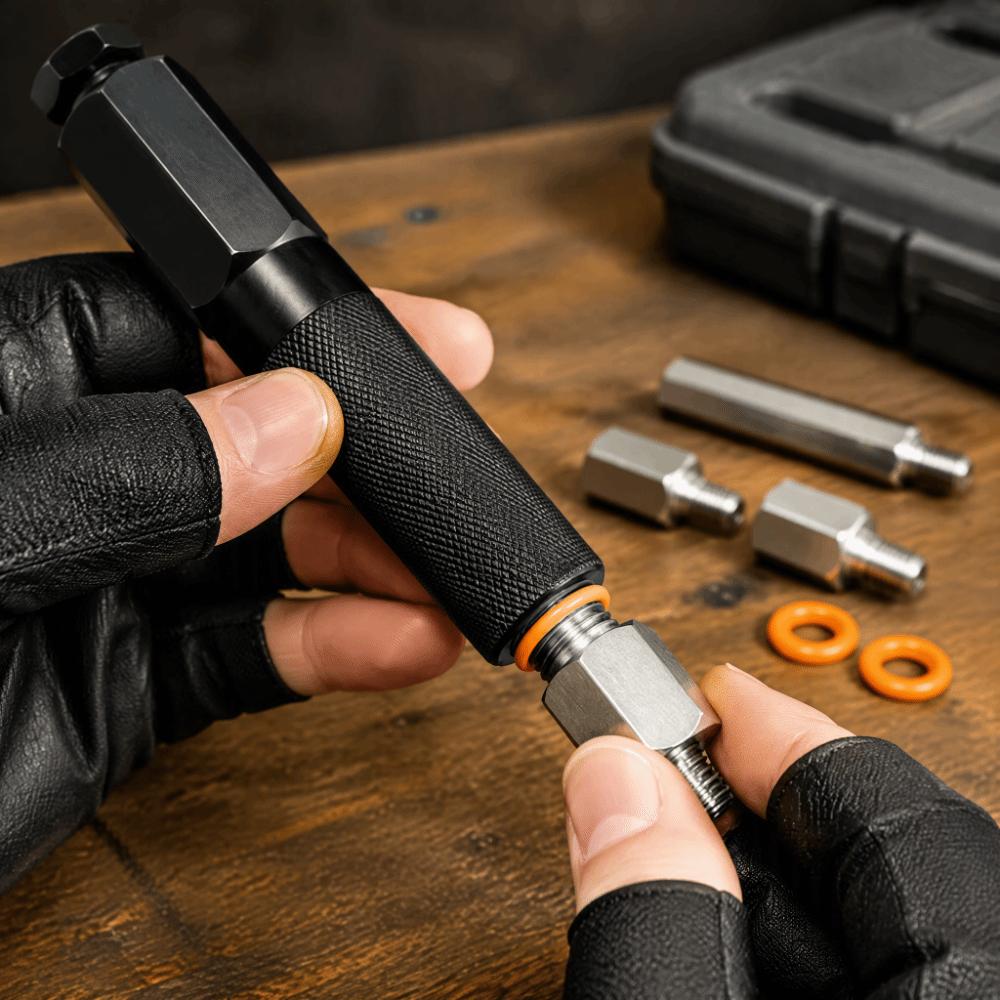 Sturdy Metal Construction High-Pressure Unclogging Tool Fitting Cleaner Auto Maintenance