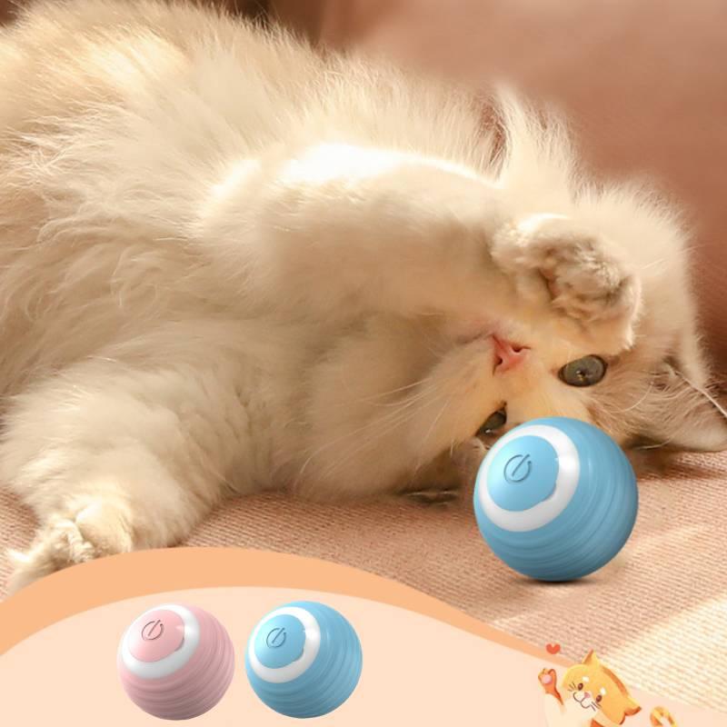 Игрушка для питомцев Gravity для кошек Материал АБС Бросай и преследуй Легкая Синяя/розовая 37г