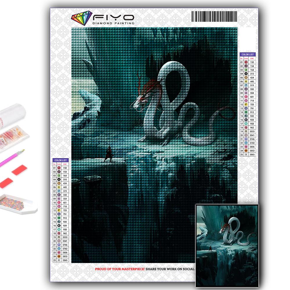 5D DIY Алмазная картина Китайский дракон Вышивка крестиком Алмазная художественная вышивка Мозаика Домашний деко