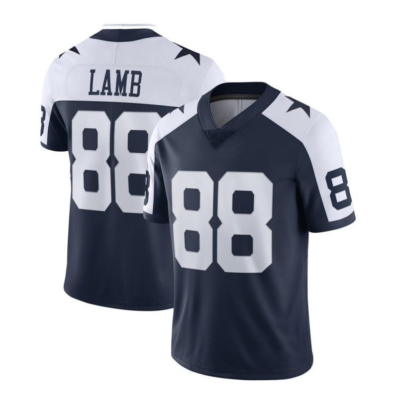 Dallas Cowboys NFL Football Jersey CeeDee Lamb 88 Embroidered Team Uniform Men Fans