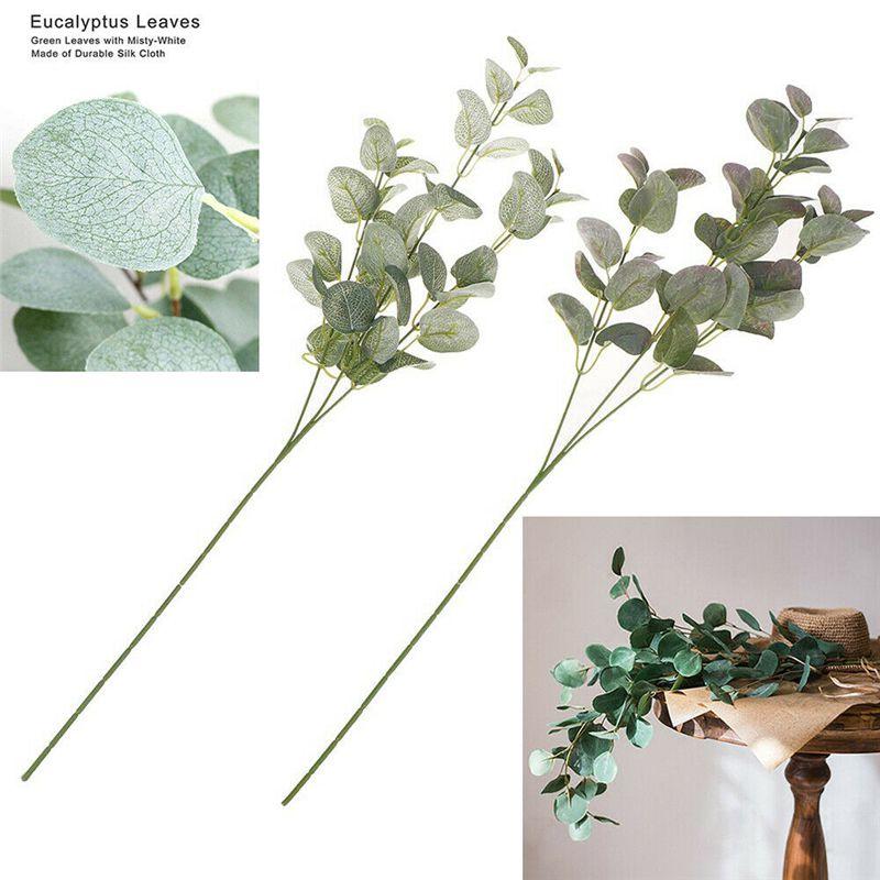 Lush Green 68cm Artificial Fake Leaf Eucalyptus Plant For Timeless Home Decor
