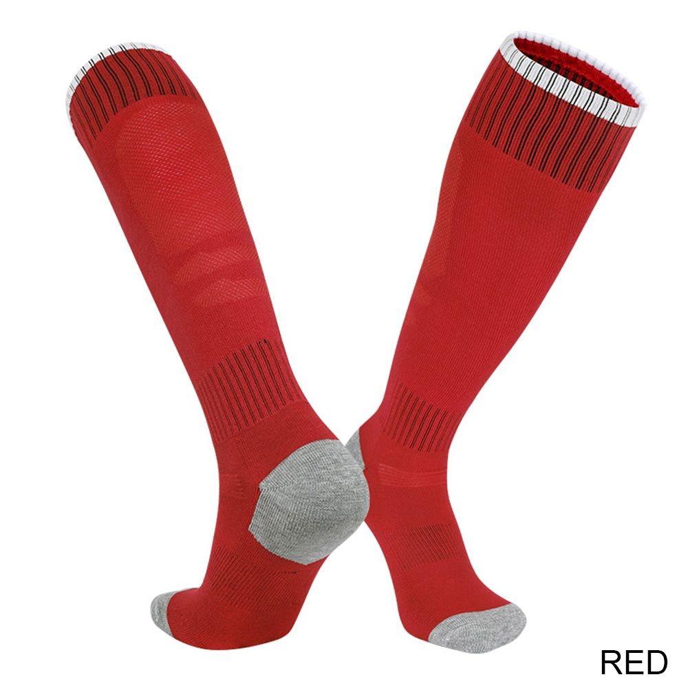 Мужские и женские длинные детские противоскользящие футбольные носки выше колена, футбольные носки, спортивные носки