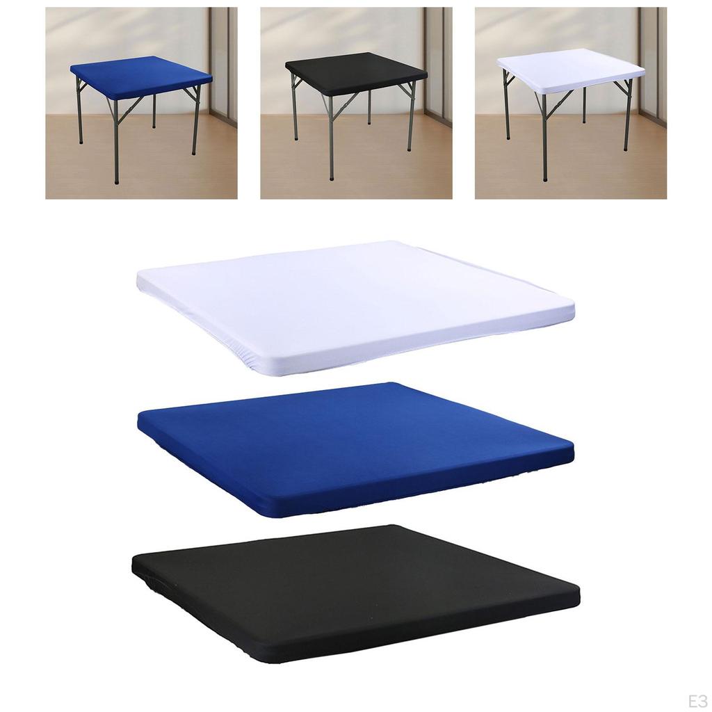 Эластичная скатерть для квадратных столов, моющийся чехол для домашнего использования