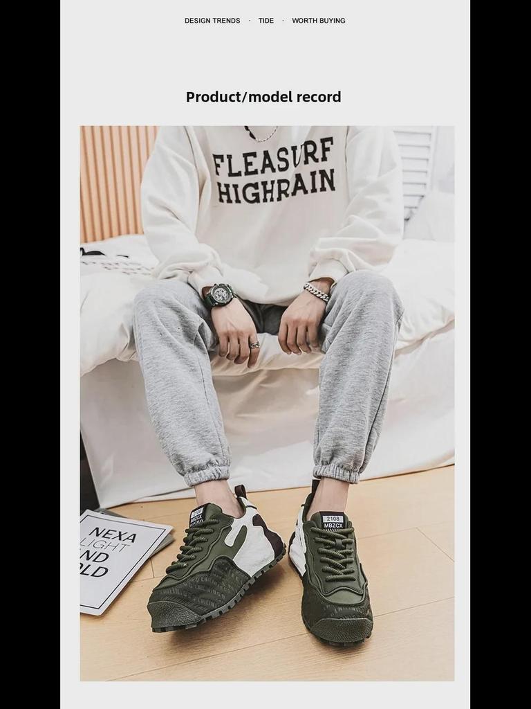 Модные европейские мужские кроссовки на высоком каблуке: Осенне-зимняя мода с толстой подошвой