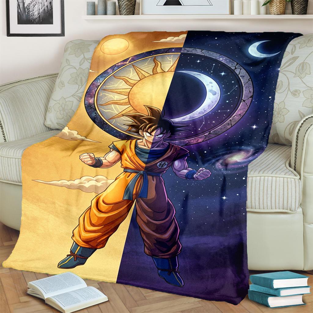 Dragon Ball! Blanket Flannel Soft Warm Print for Bedrooms, Sofas, Beds, Chairs, Picnics, Travel