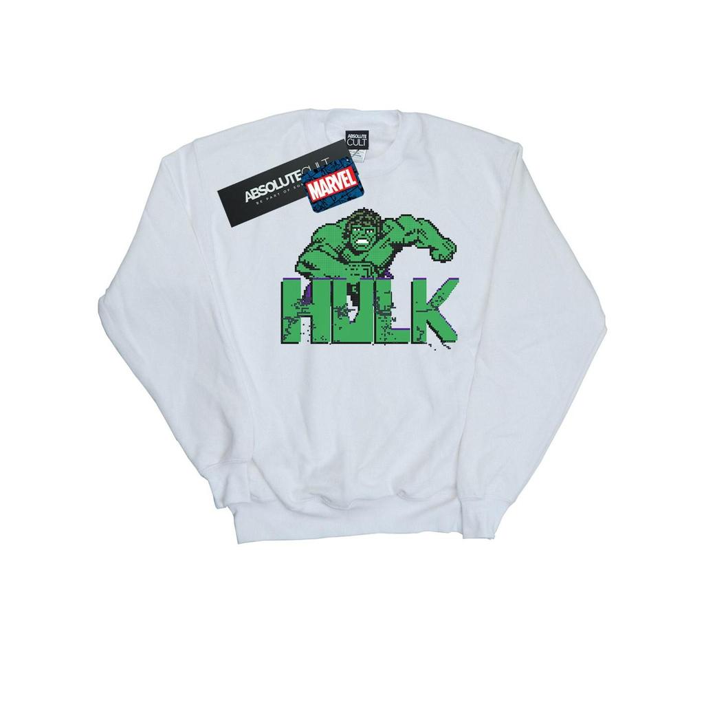 Marvel Mens Hulk Pixelated Sweatshirt