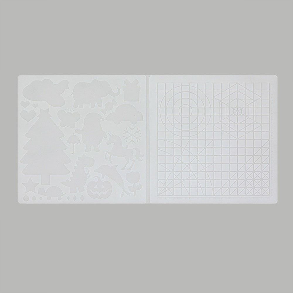 Инструменты Силиконовый коврик с 2 защитами для пальцев Силиконовый коврик Шаблон Инструменты для рисования 3D-печать Ручка Pad