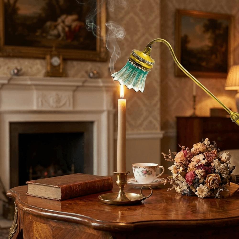 Vintage Candle Snuffer Exquisite Candle Wick Smotherer Flower Candle Extinguisher Living Room