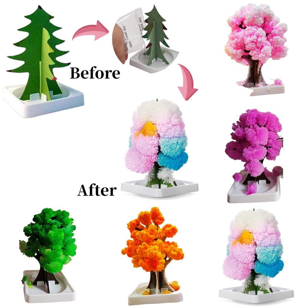Бумажное дерево Волшебное дерево Удивительное цветущее и выращивающее кристаллы игрушка для детей