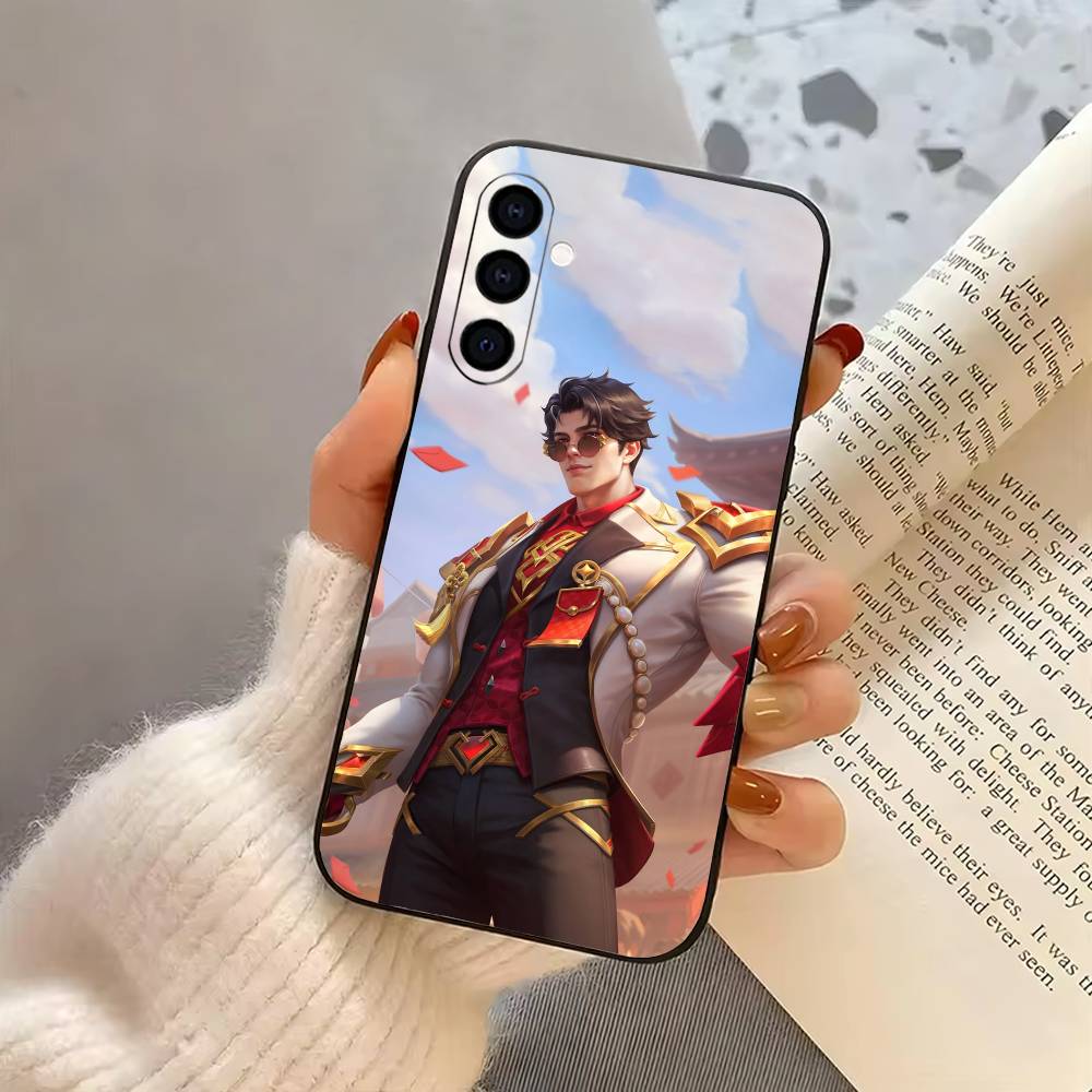Чехол для телефона A-Arthur H-Honor of K-Kings для Samsung Galaxy A73, A72, A71, A70, A53, A52, A51, Другие Мягкий Черный Чехол