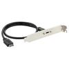 Ulyris USB Front Panel Header and Rear Panel Extension Bracket Male To Female Extension Cable 3.1 [45cm] Type-E Type-C
