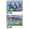 100cm Soccer Game Mat Set with Adhesive Balls Soccer Games Foldable Soccer Ball Game Set for Birthday Christmas Gifts