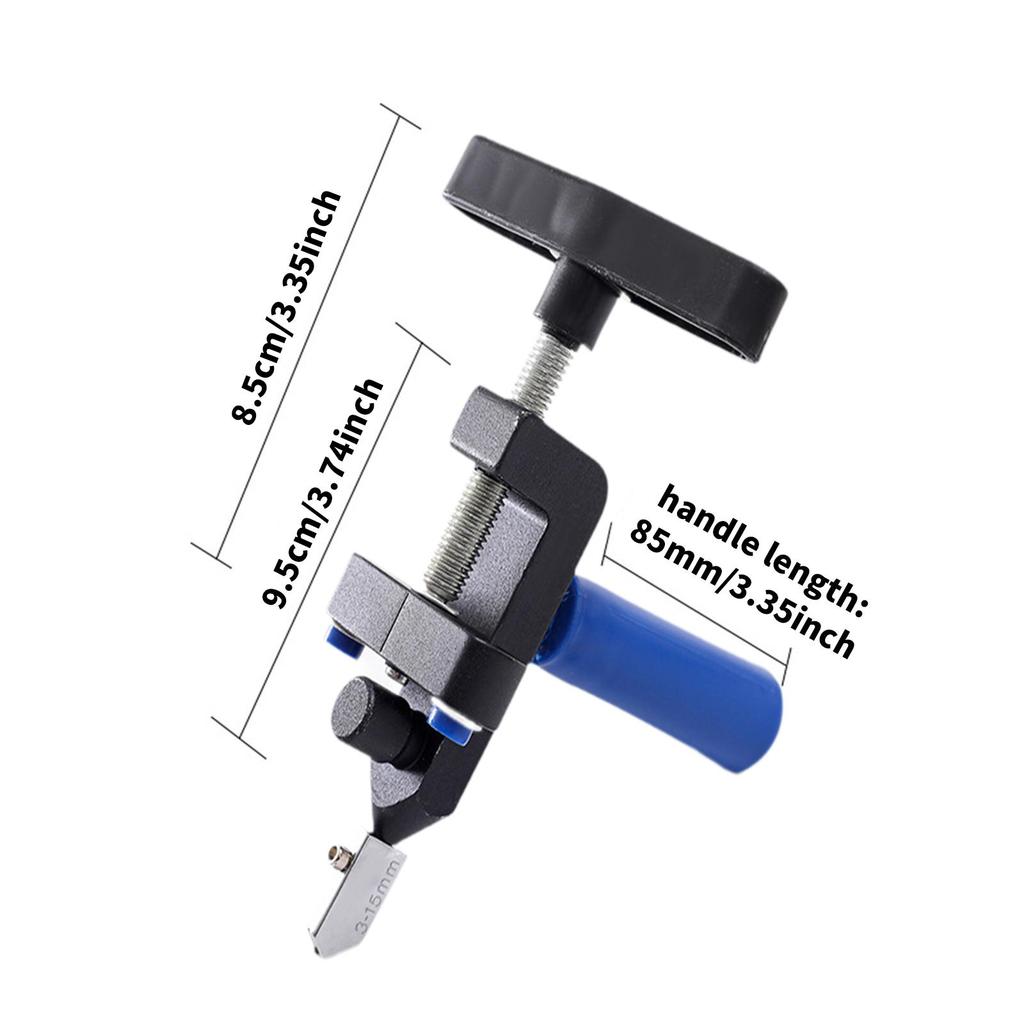 2 in1 Glass Tiles Cutter DIY Glass Mirror Cutting Breaking Practical Fits 3-15mm Thickness for Building Engineering Home DIY