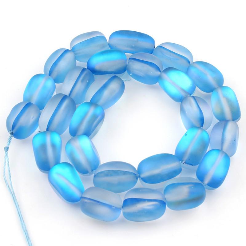 Натуральные матовые хрустальные бусины овальной формы 10 мм, свободные разделительные бусины для изготовления ювелирных изделий