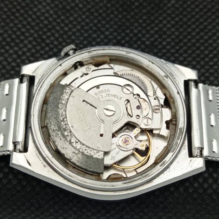 Б/У винтажные мужские часы SEIKO 5 AUTOMATIC 6309A из Японии с функцией DAY/DATE черного цвета a316781-9 SKU608h-a316781