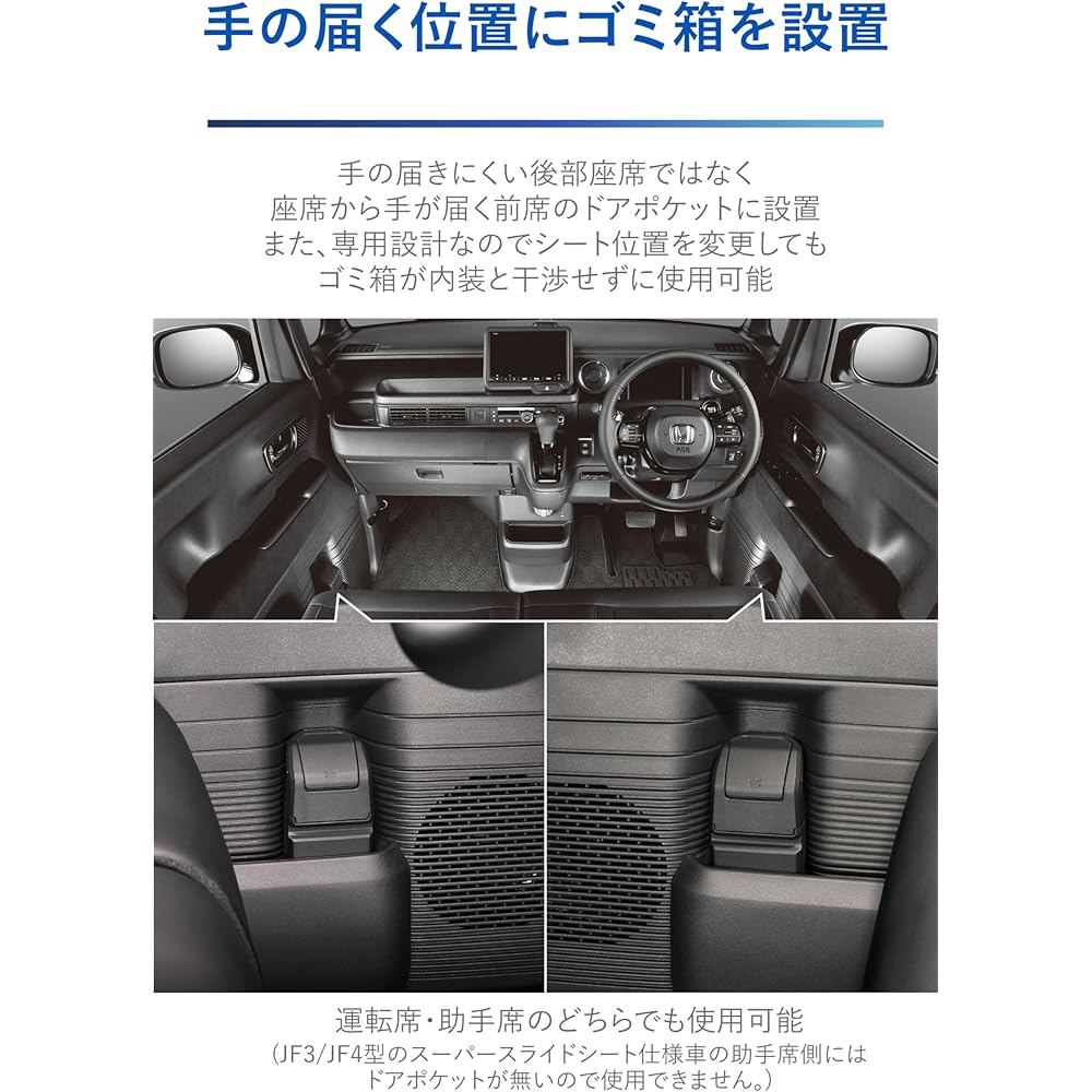 Кармат (КАРМАТЕ) Мусорный бак в карман двери Honda N-BOX, NZ852, для N-BOX JF3-JF6