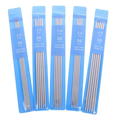 Игла для свитера, 20 см, двусторонняя прямая игла, инструмент для вязания