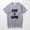 Футболка "Give A Damn", как носит Алекс Тернер, Премиум Хлопок, Музыкальный Топ, Camisetas Hombre, Модная Футболка с Короткими Рукавами