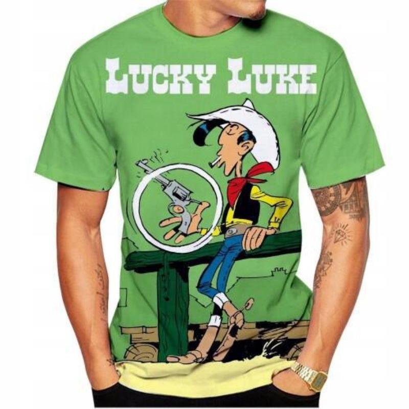 New Men's Comfortable Retro Short Sleeved Summer Fashion Popeye 3D Printed Casual Round Neck T-shirt