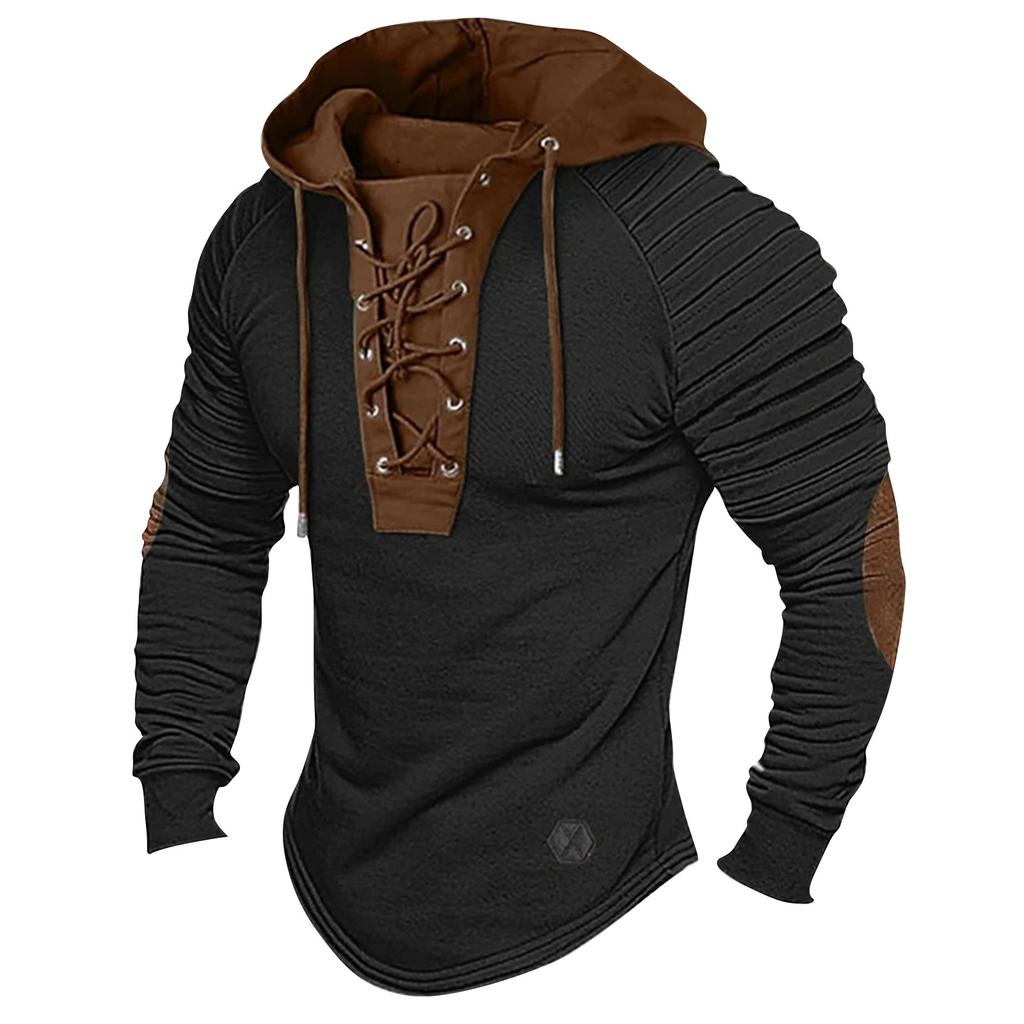 Мужская модная спортивная приталенная футболка с длинным рукавом и круглым вырезом