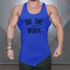 Men's Muscle Bodybuilding Fitness Vest - Round Neck, Irregular Hem, Pure Cotton