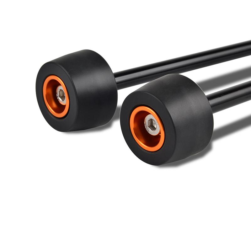 For KTM 690 SMC R 690 Duke/R 690 Supermoto/R Front Rear Axle Fork Crash Slider Protector Husqvarna 701 Supermoto VITPILEN
