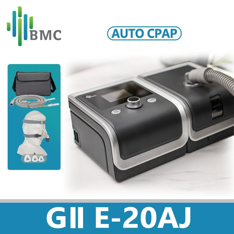 BMC GII E-20AJ Автоматический аппарат CPAP APAP Здравоохранение для апноэ во сне Аппарат ИВЛ против храпа с носовой маской NM4 Размер SML в одном